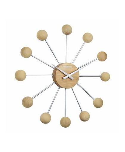 London clock wandklok - sputnik - hout