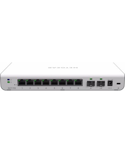 Netgear GC110 Managed Gigabit Ethernet (10/100/1000) Grijs