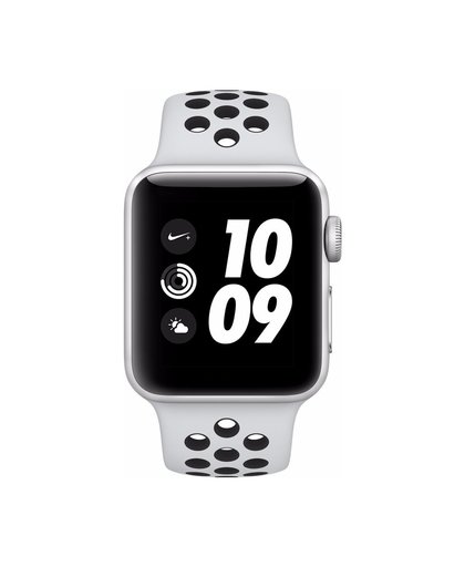 Apple Watch Series 3 Nike+ 38mm Zilver Aluminium/Zwart Sportband