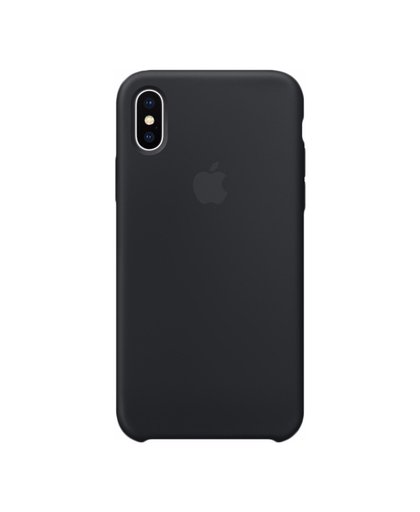 Apple iPhone X Silicone Back Cover Zwart