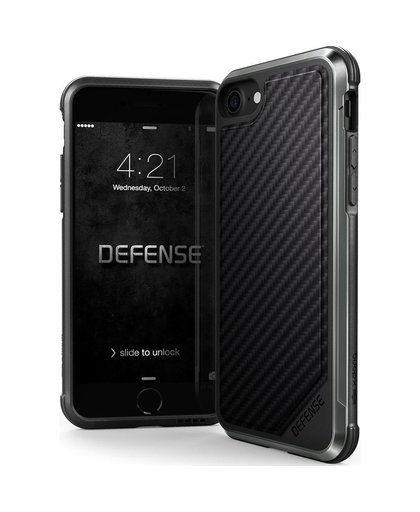 X-Doria Defense Lux Camo Apple iPhone 7/8 Back Cover Zwart