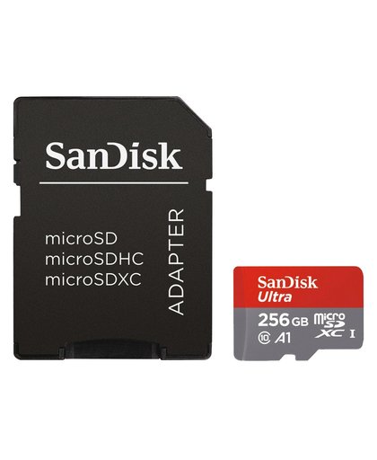 SanDisk microSDXC Ultra 256GB 100MB/s CL10 A1 + SD adapter