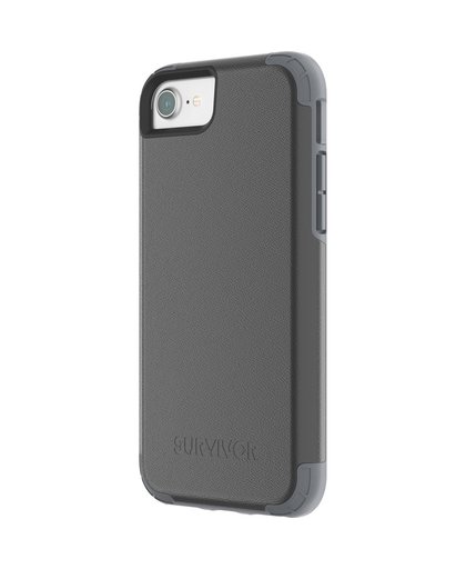 Griffin Survivor Prime Leather Apple iPhone 6/6s/7/8 Back Cover Zwart