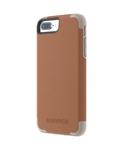 Griffin Survivor Prime Leather Apple iPhone 6 Plus/6s Plus/7 Plus/8 Plus Back Cover Bruin