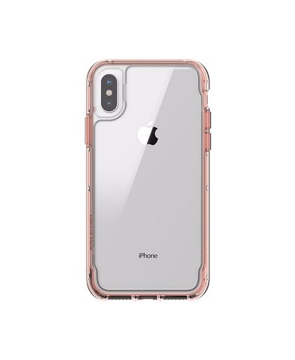 Griffin Survivor Clear Apple iPhone X Back Cover Rose Gold