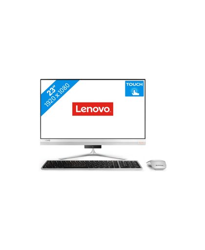 Lenovo IdeaCentre 520S 58,4 cm (23") 1920 x 1080 Pixels Touchscreen 2,70 GHz Zevende generatie Intel® Core™ i7 i7-7500U Zilver Alles-in-één-pc