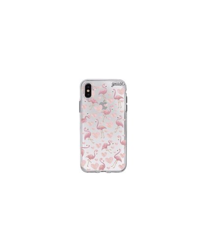 GoCase TPU Apple iPhone X Back Cover Flamingos