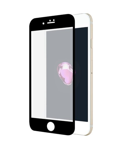 Azuri Apple iPhone 7 Screenprotector Curved Gehard Glas Duo Pack Zwart