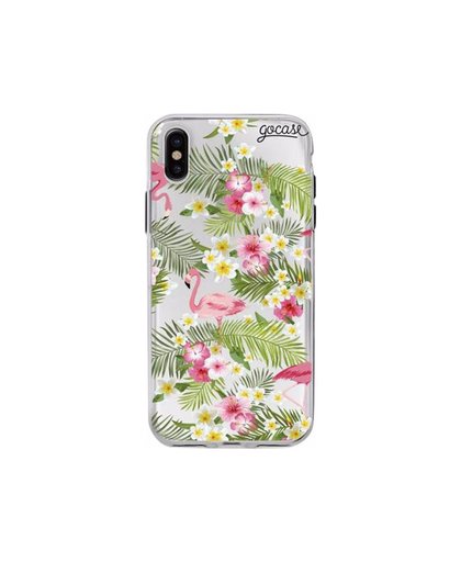 GoCase TPU Apple iPhone X Back Cover Flamingos and Flowers