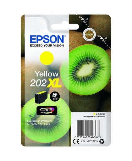 Epson Singlepack Yellow 202XL Claria Premium Ink inktcartridge