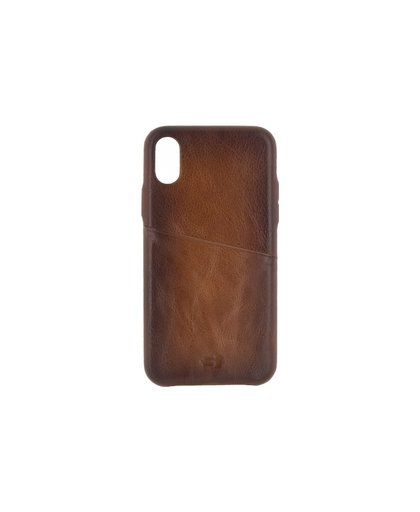 Senza Desire Leather Apple iPhone X Book Case Bruin