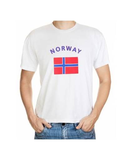 Wit t-shirt noorwegen heren 2xl