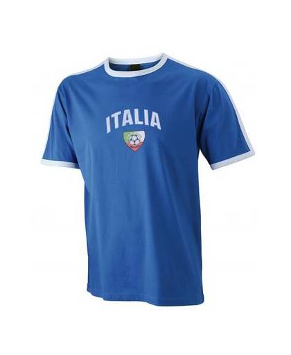Blauw voetbalshirt italie heren l