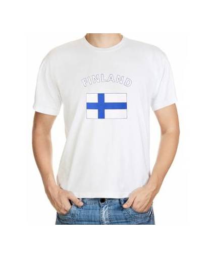 Wit t-shirt finland heren l