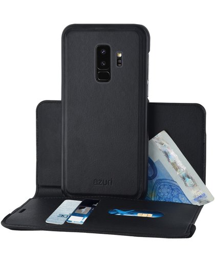 Azuri Luxe 2-in-1 Wallet Samsung Galaxy S9 Plus Book Case Zwart