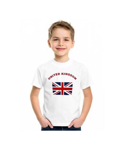 Wit kinder t-shirt united kingdom 122-128 (s)