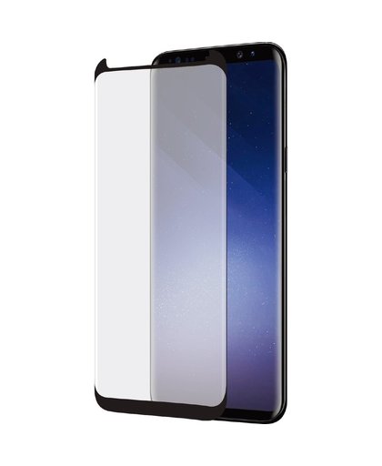 Azuri Case Friendly Curved Gehard Glas Samsung Galaxy S9 Plus Screenprotector Glas Zwart