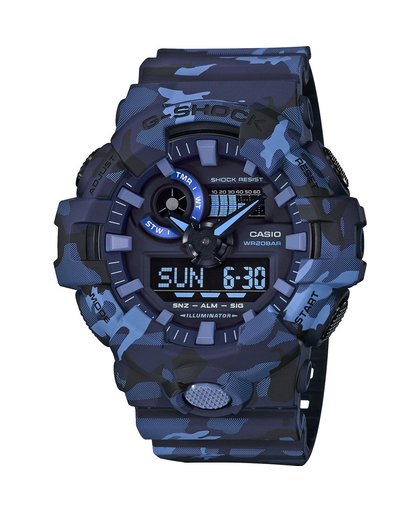 Casio G-Shock GA-700CM-2AER horloge Kwarts (batterij) Polshorloge Unisex Blauw