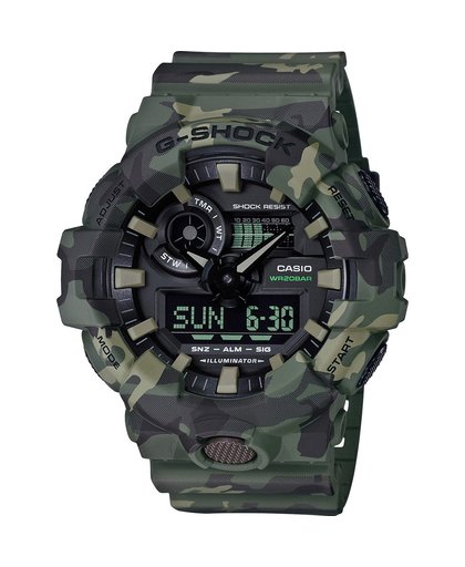 Casio G-Shock GA-700CM-3AER horloge Kwarts (batterij) Polshorloge Unisex Groen