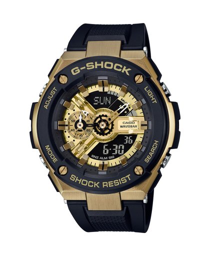 Casio G-Shock GST-400G-1A9ER Polshorloge Unisex Kwarts (batterij) Zwart, Goud horloge