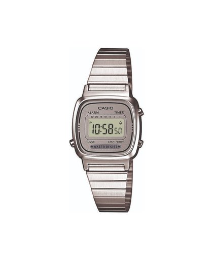 Casio LA670WEA-7EF Polshorloge Vrouw Elektronisch Zilver horloge
