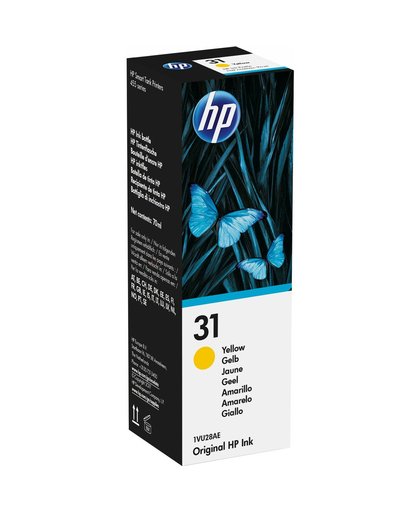 HP 31 70-ml Yellow Original Ink Bottle inktcartridge Geel 70 ml 8000 pagina's