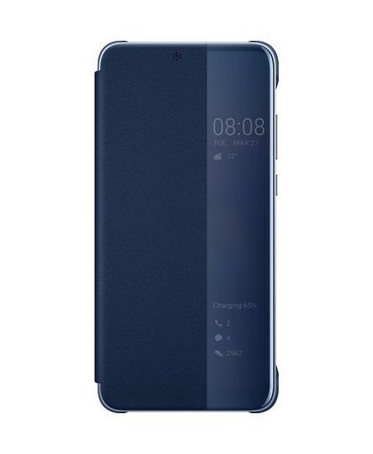 Huawei P20 View Cover Book Case Blauw