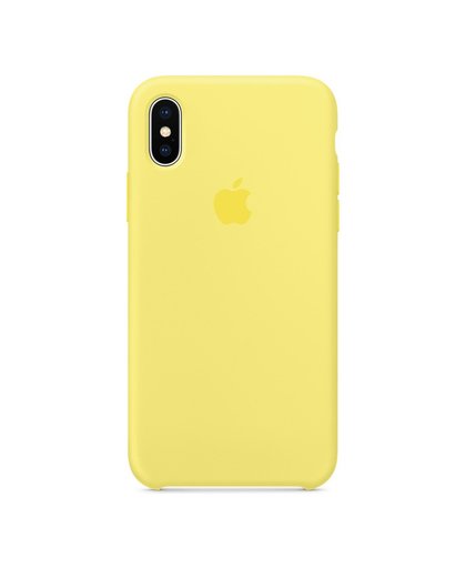 Apple iPhone X Silicone Back Cover Citroengeel