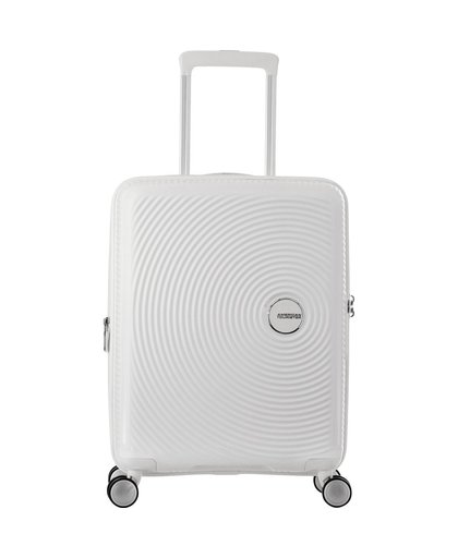 American Tourister Soundbox Expandable Spinner 55cm Pure White