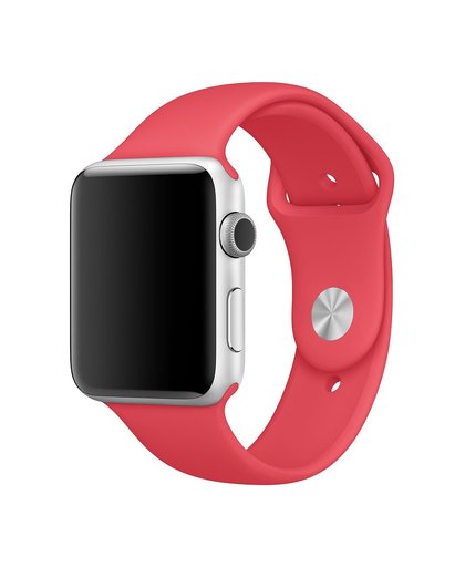 Apple Watch 42mm Siliconen Horlogeband Sport Frambozenrood