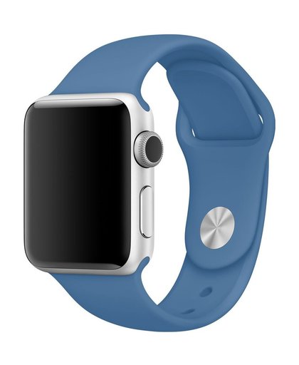 Apple Watch 38mm Siliconen Horlogeband Sport Jeansblauw