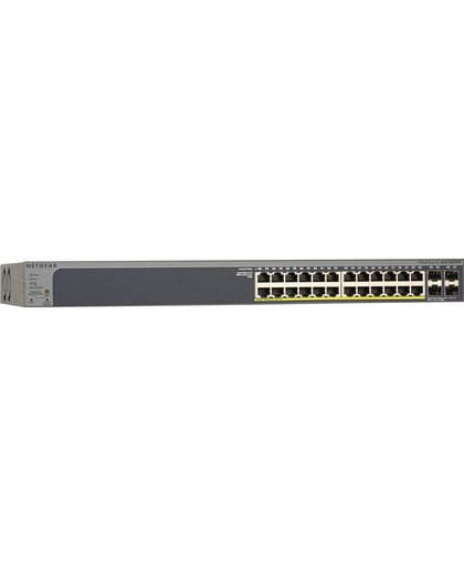 Netgear GS728TPP Managed L2/L3/L4 Gigabit Ethernet (10/100/1000) Zwart 1U Power over Ethernet (PoE)