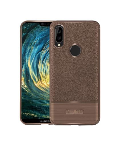 Just in Case Rugged Armor Huawei P20 Lite Back Cover Bruin