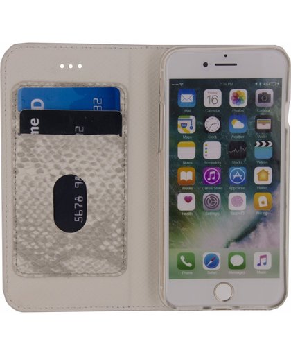 Mobilize SE Premium Gelly Snake Apple iPhone 7 Book Case Grijs