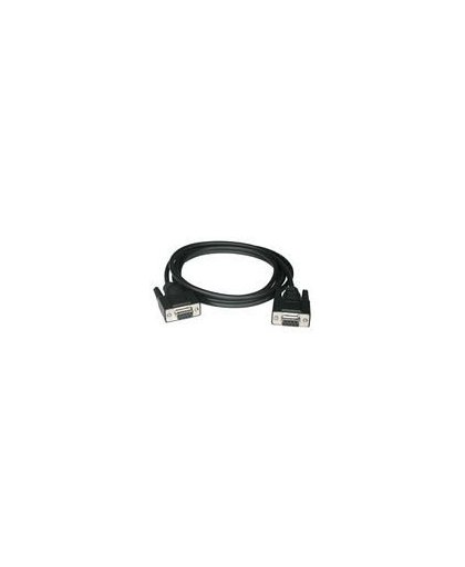 C2G 3m DB9 F/F Modem Cable 3m Zwart netwerkkabel