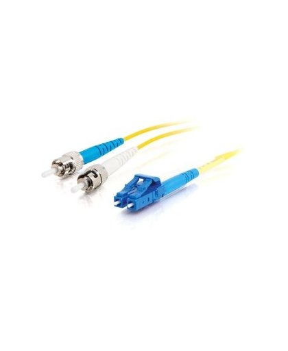 C2G 85596 2m LC ST OFNR Geel Glasvezel kabel