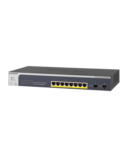 Netgear GS510TPP Managed L2/L3/L4 Gigabit Ethernet (10/100/1000) Zwart Power over Ethernet (PoE)