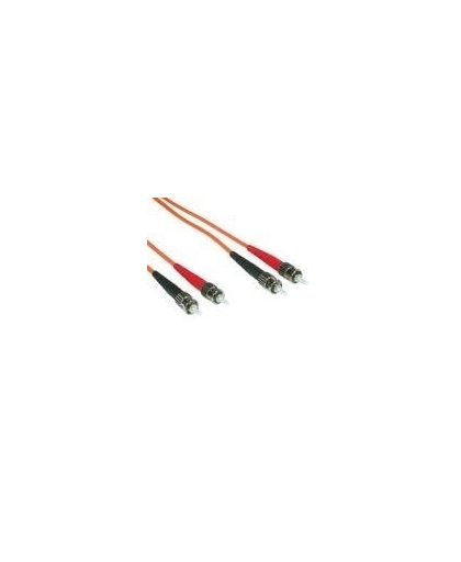 C2G 10m ST/ST LSZH Duplex 62.5/125 Multimode Fibre Patch Cable 10m Oranje Glasvezel kabel