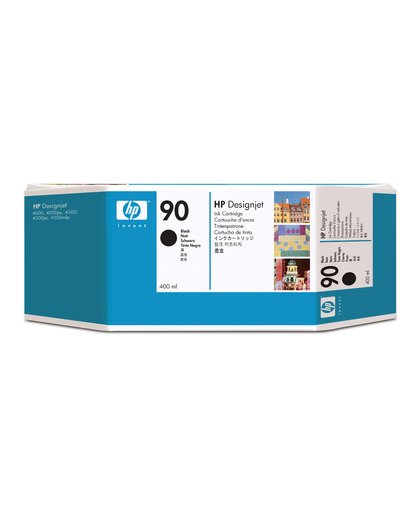 HP 90 zwarte DesignJet , 400 ml inktcartridge