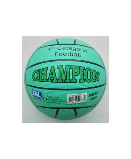 Rubberen Straatvoetbal Champion Lime Groen New maat 5 380 - 420 gram