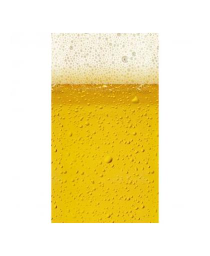 Goodmorning strandlaken Beer -polyvelours terry - 75 x 150 cm