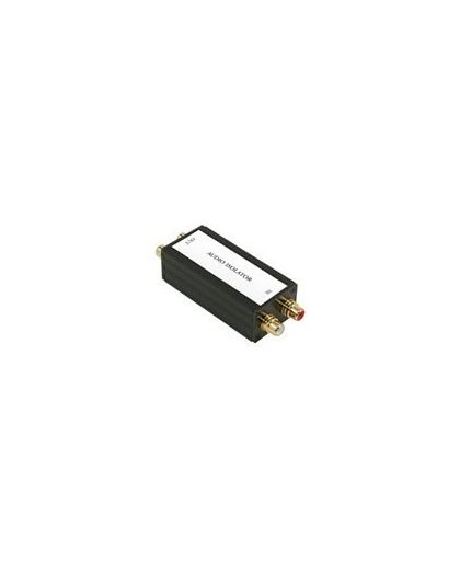 C2G Stereo Audio Isolation Transformer Zwart kabeladapter/verloopstukje