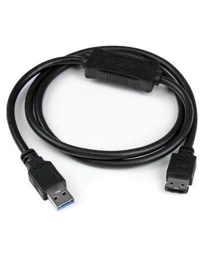 StarTech.com USB 3.0 naar eSATA HDD / SSD / ODD-adapterkabel 1 m eSATA harde schijf naar USB 3.0 adapterkabel SATA 6 Gbps kabeladapter/verloopstukje