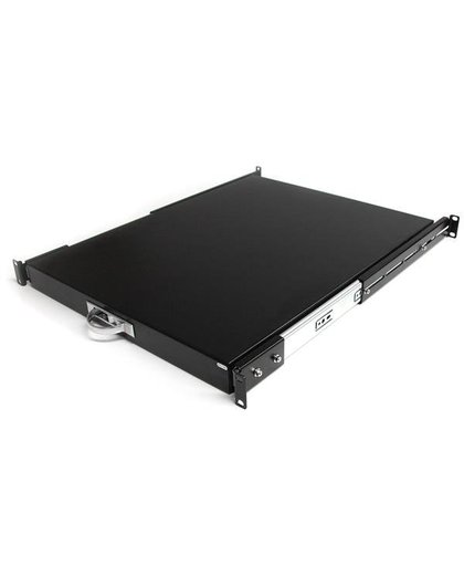 StarTech.com 1U 56cm Diepe Uitschuifbare Plank Serverrack Serverkast Zwart