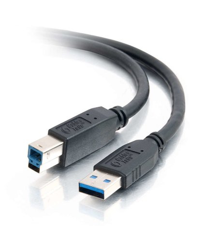 C2G 1m USB 3.0 USB-kabel USB A USB B Mannelijk Zwart