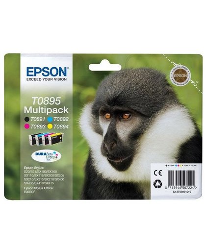 Epson Multipack 4-colours T0895 DURABrite Ultra Ink inktcartridge