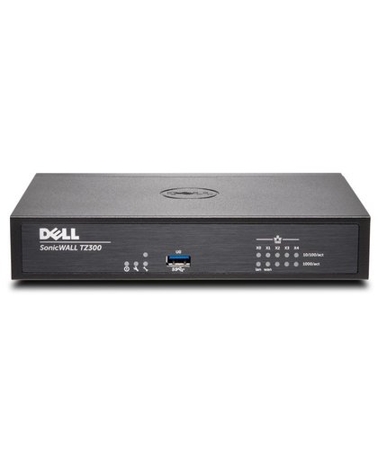 DELL SonicWALL TZ300 + TotalSecure 1Y 750Mbit/s firewall (hardware)