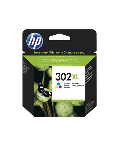 HP 302XL originele high-capacity drie-kleuren inktcartridge