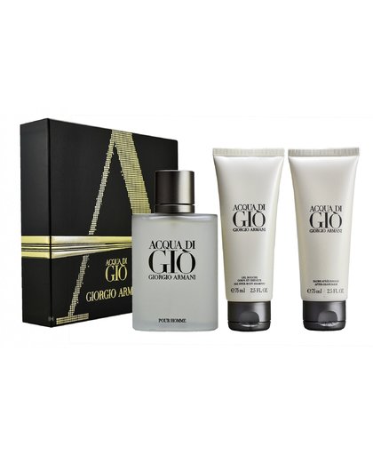 Armani - Acqua Di Gio 100ml Eau De Toilette + 75ml Aftershave + 75ml Showergel Eau De Toilette - Giftset