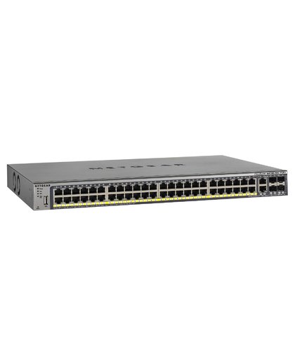 Netgear M4100-50G-POE+ Managed L2+ Gigabit Ethernet (10/100/1000) Grijs Power over Ethernet (PoE)